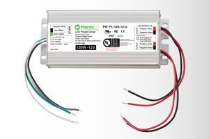 PRINCIPAL 12V/120W, 120-277V, METAL CASE OUTDOOR/DIRECT-WIRE, LED POWER SUPPLY